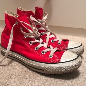 Red Hightop Converse
